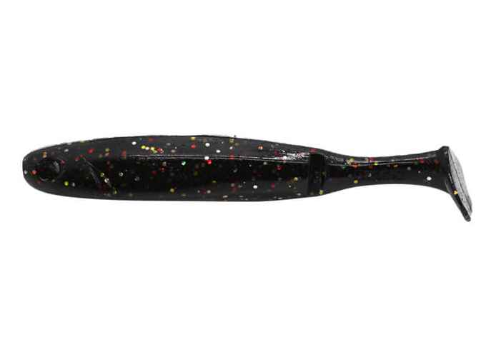Damiki Edge Shad 10.2CM (4 inch), 014 (Black Mix Flake), 6buc/plic