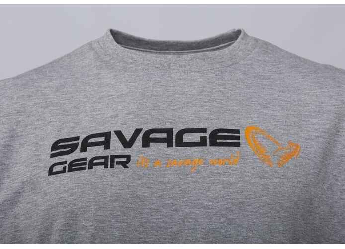 TRICOU SIGNATURE LOGO GREY MELANGE MAR.S