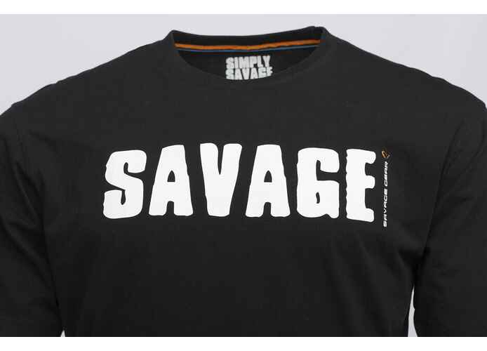 TRICOU SIMPLY BLACK LOGO-TEE MAR.M