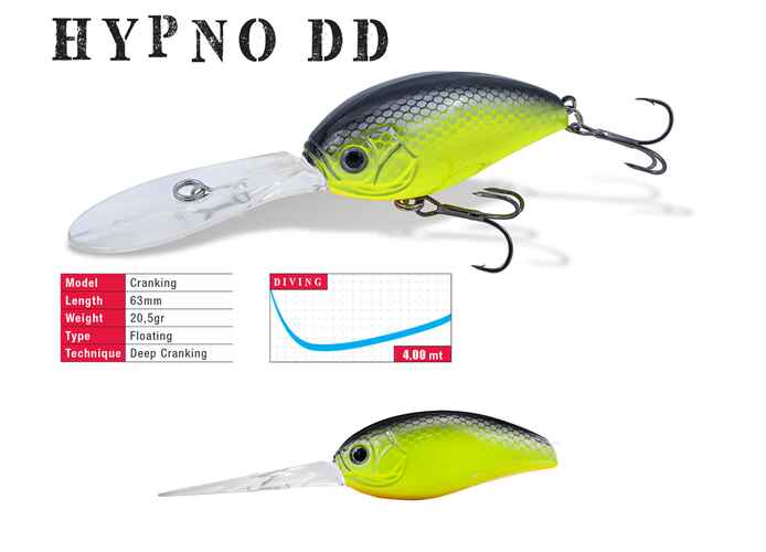 VOBLER HYPNO-DD F 6.3cm 20.5gr Chartreuse Black Back