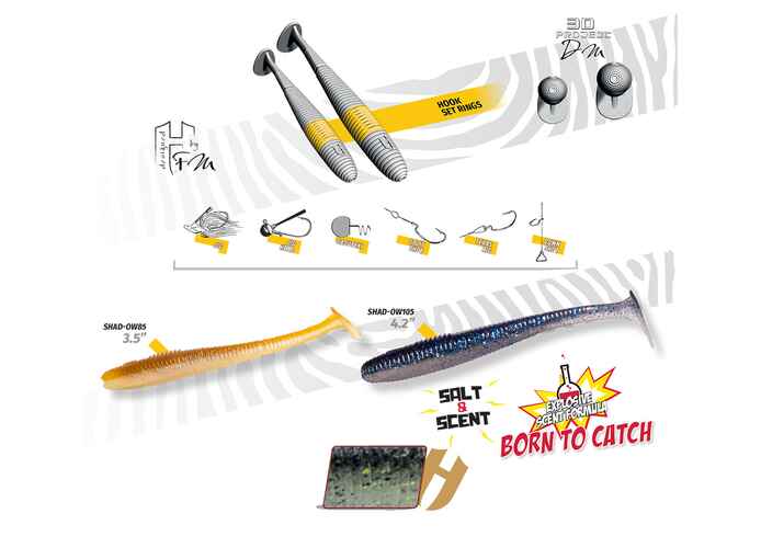 SHAD SHAD-OW70 2.75" 7.0cm Clear Water