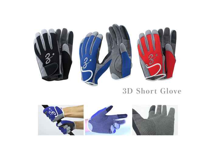 MANUSI ZENAQ 3-D SHORT GLOVE BLUE 3L