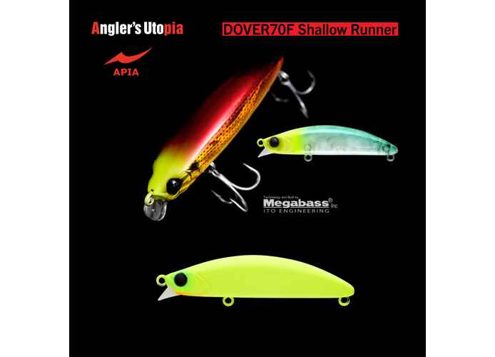 APIA DOVER 70F SHALLOW RUNNER 70mm 8.5gr 10 All Chart