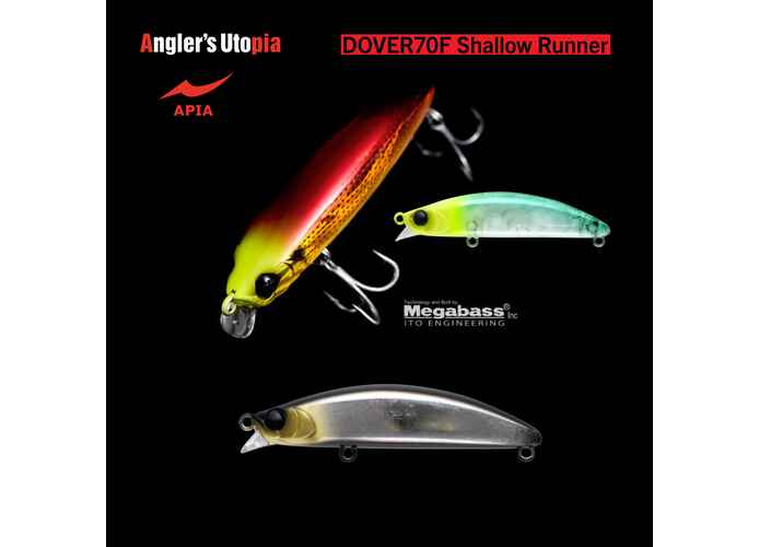 APIA DOVER 70F SHALLOW RUNNER 70mm 8.5gr 13 Black Silver