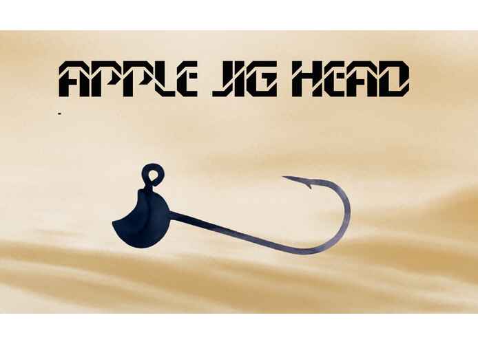 JIG HERAKLES APPLE JIG HEAD 6 0.8gr Matt Black