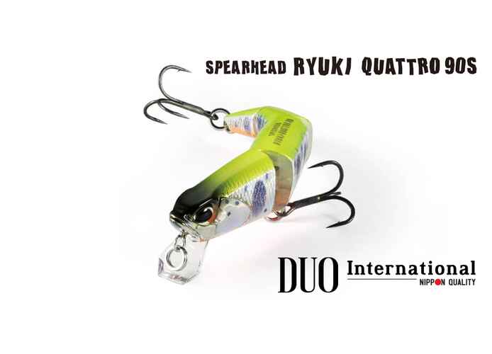 DUO SPEARHEAD RYUKI QUATTRO 90S 9cm 14gr CDA4019 Pink Yamame