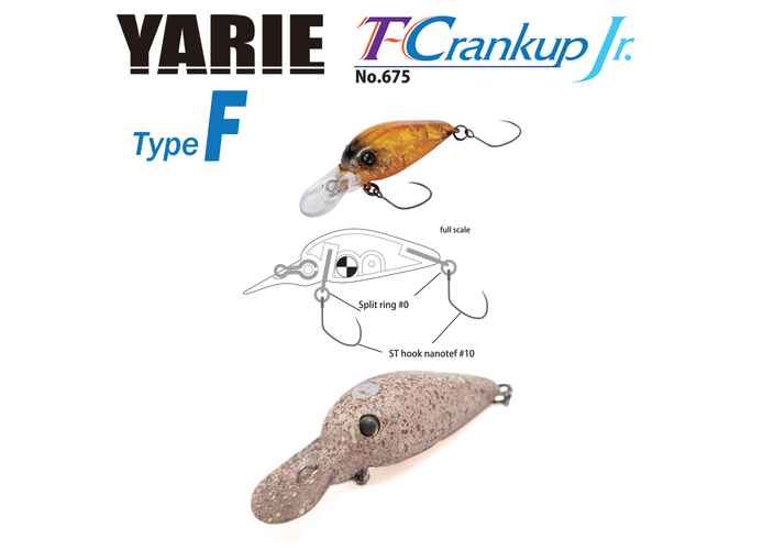 VOBLER YARIE 675 T-CRANKUP JR TYPE F 2.8mm 1.8gr Culoare C24 PonT