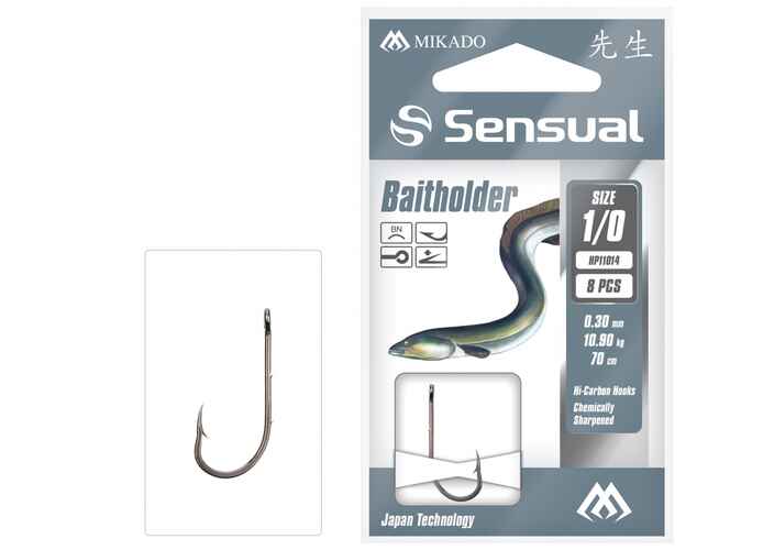 Carlige Legate Baitholder  Nr 1 Bn / Fir  0.30Mm/70Cm - 8 Buc