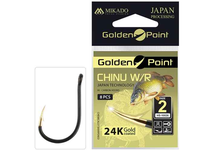 Carlige Golden Point Chinu W/R Nr.8 Gb 10Buc