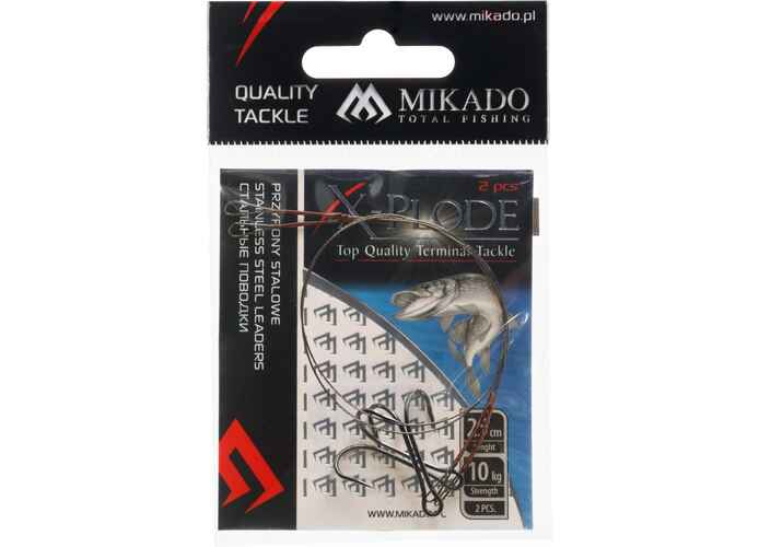 Strune Mikado Cu Vartej Si Ancora Dubla 25Cm/10Kg - Brown - 2Buc