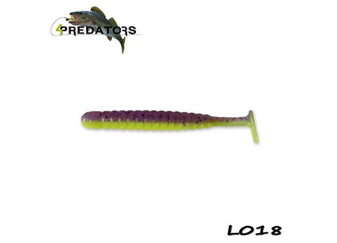4Predators Worm Shad 8cm Floating (6buc/plic) : Culoare - L018