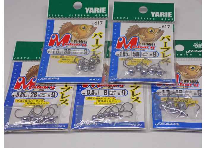 Carlige Microjig Debarbetat Yarie-Jespa Mebary Nr. 9 : Greutate - 1.65gr, Marime - size 9