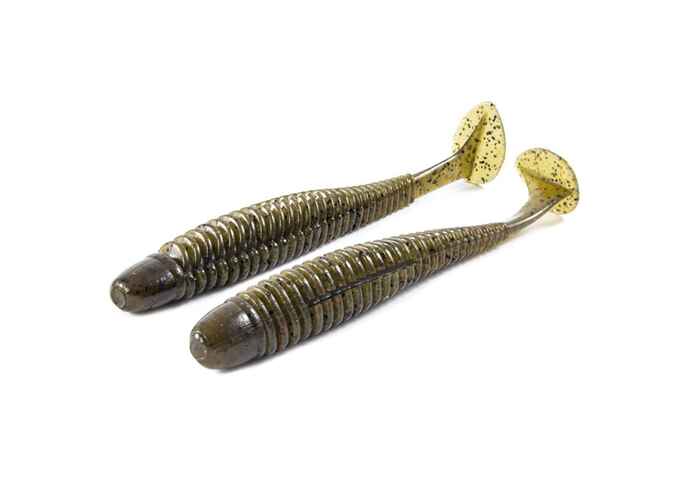 Noike Wobble Shad Ninja 10.2CM (6buc/plic) : Culoare - 01-Green Pumpkin