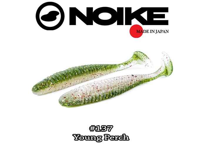 Noike Wobble Shad Ninja 7.6CM (9buc/plic) : Culoare - 137-Young Perch