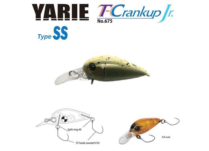 VOBLER YARIE 675 T-CRANKUP JR TYPE SS 2.8mm 2.1gr : Culoare - C28