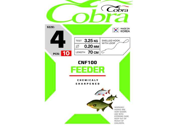COBRA CARLIGE CNF100 FEEDER LEGATE : Marime - size 4 - fir 0.20mm