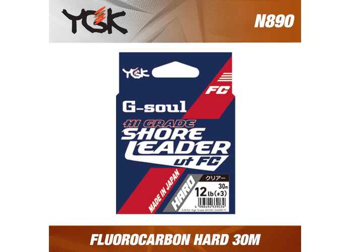 Fir Fluorocarbon YGK N980 G-Soul HI-Grade Shore Leader 30m : Marime - size 7