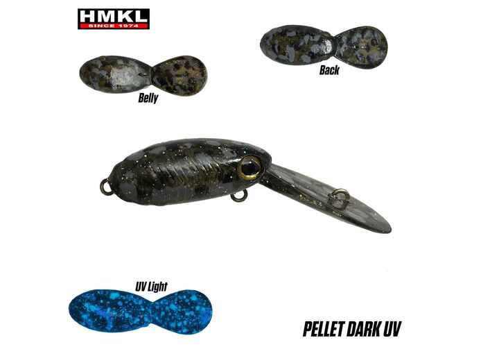 HMKL INCH Crank MR Custom Painted 25mm - 1.6g : Culoare - Pellet Dark UV