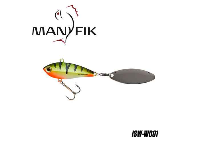 Spinnertail Manyfik IWO SW 14g 45mm : Culoare - 001