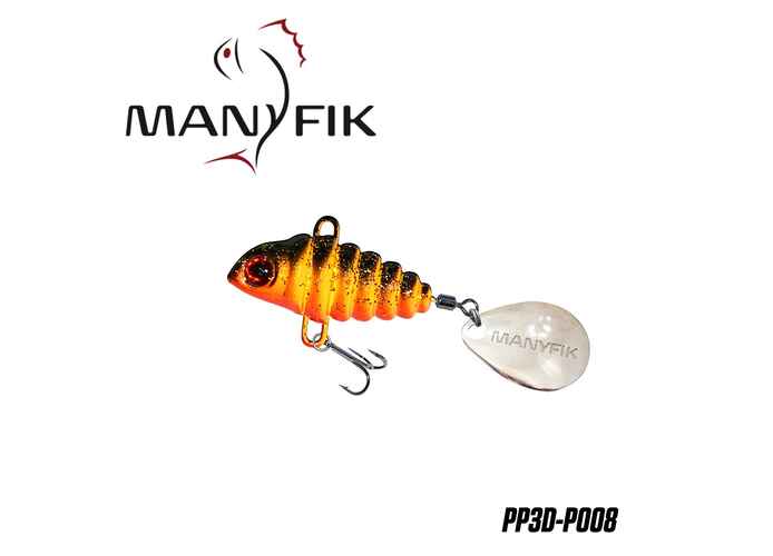 Spinnertail Manyfik PePe 3D 12g 27mm : Culoare - 008