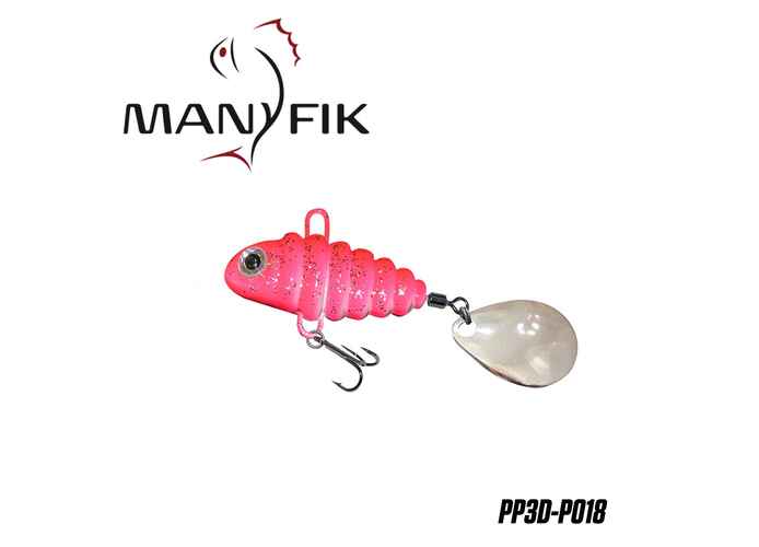 Spinnertail Manyfik PePe 3D 12g 27mm : Culoare - 018