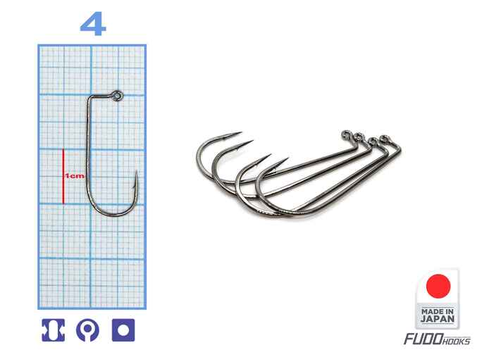 Carlige jig Fudo  (BULK1000 ) : Marime - 4 - 1000buc