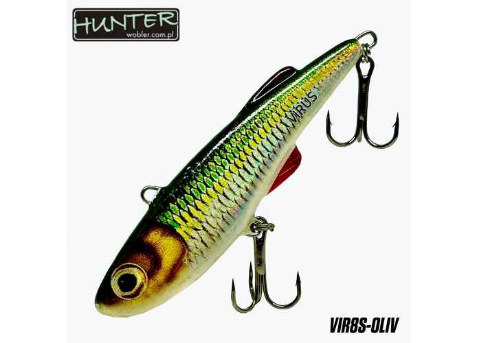 HUNTER VIRUS VOBLER 80MM 19GR/SINKING : Culoare - OLIV