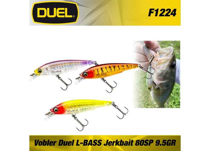 Vobler yo-zuri L-BASS Jerkbait 80SP : Culoare - MGSA