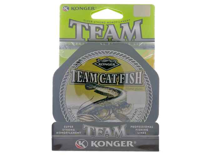 Konger Fir Monofilament somn Team Catfish, dark grey (gri inchis), 200m, 0.80mm, 37kg