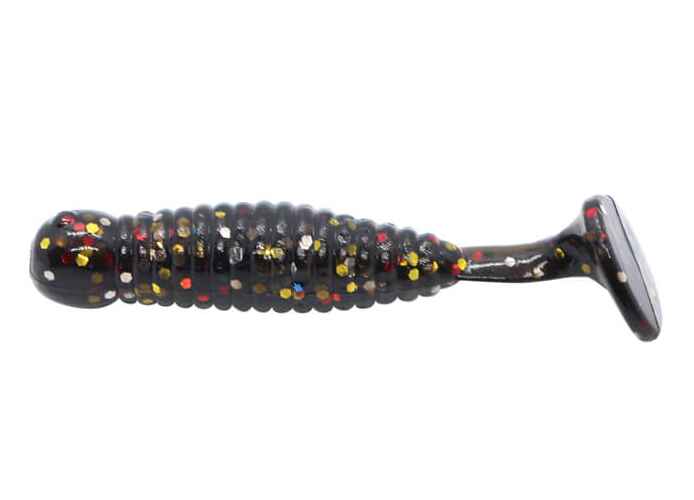 Damiki I-Grub 6CM (2.3 inch), 014 (Black Mix Flake), 13buc/plic