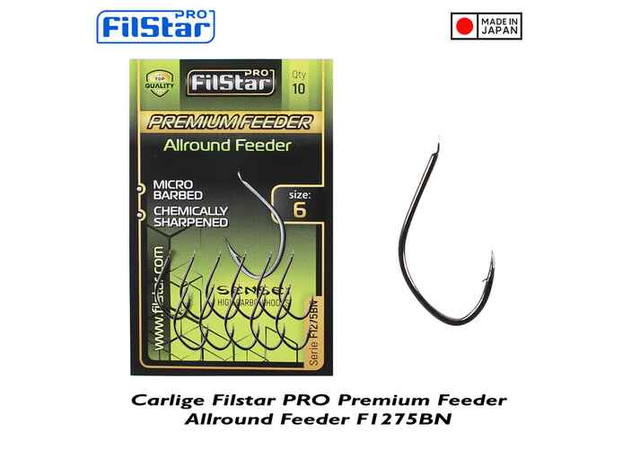 Filstar carlige Premium Allround Feeder F1275BN, culoarea Black Nickel, marime 7 (10buc/plic)