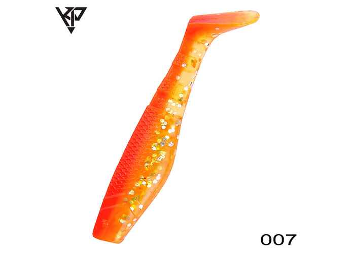 KP Baits Original Shad 5CM (2 inch), culoare 007 (Orange Silver Shiner) (5buc/plic)