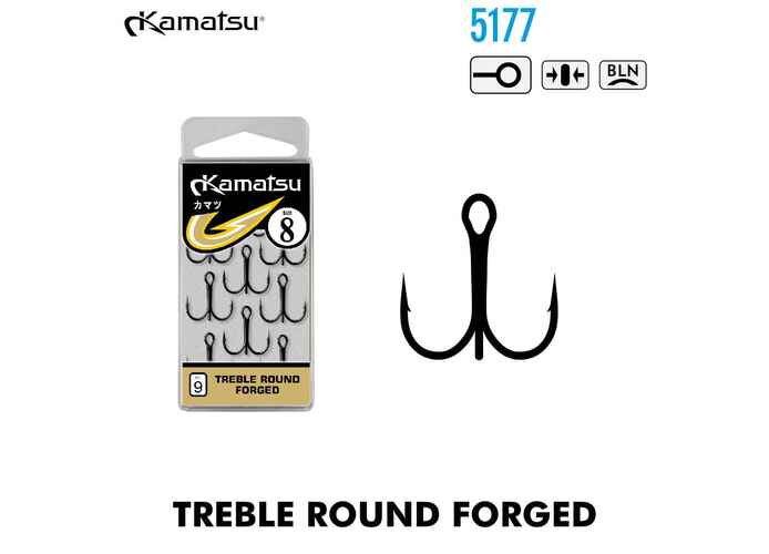 Kamatsu Ancora Tripla Round Forged K-334, marime 2/0 (4buc/cutie)