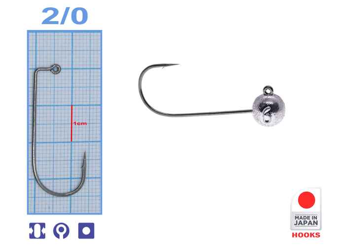 M.Hooks MicroJig Bila, marime 2/0, 6gr (5buc/plic)