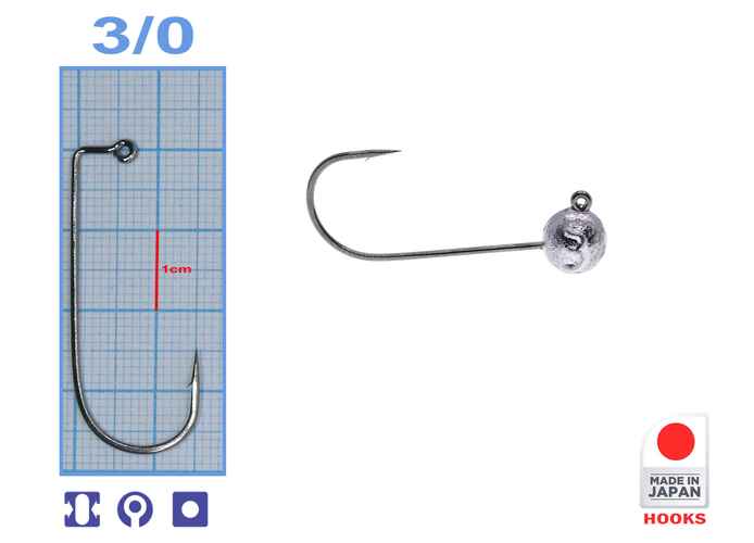 M.Hooks MicroJig Bila, marime 3/0, 3gr (5buc/plic)