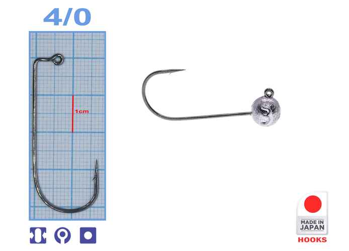 M.Hooks MicroJig Bila, marime 4/0, 3gr (5buc/plic)