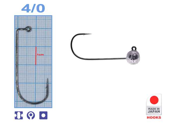 M.Hooks MicroJig Bila, marime 4/0, 4gr (5buc/plic)