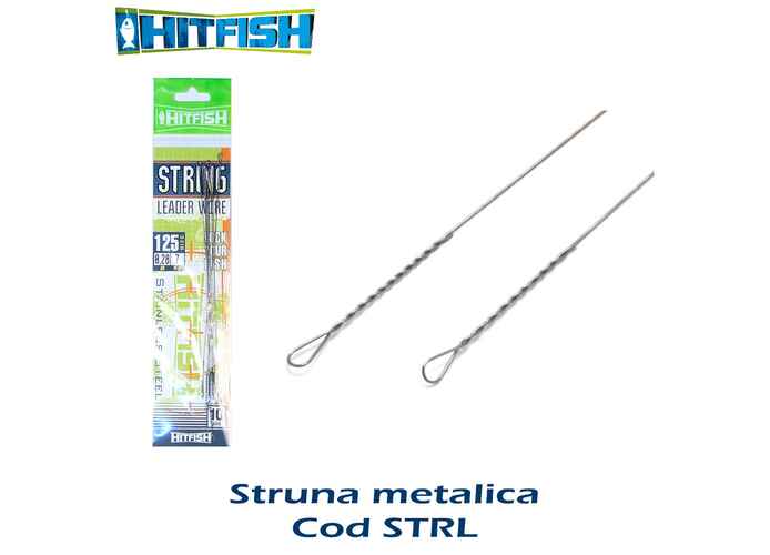 Hitfish struna rapitor metalica STRL, 25cm, 0.35mm, 13kg, 8buc/plic