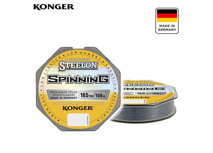 Konger Fir Monofilament Steelon Spinning FC (gri deschis), 0.12mm, 2.6kg, 150m