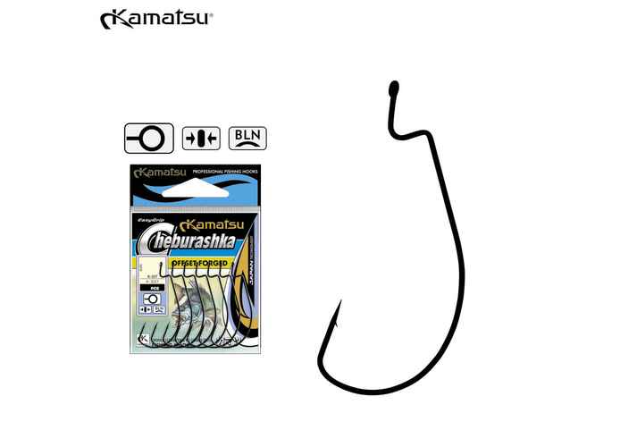 Kamatsu Carlig Offset Forged Cheburashka K-337, marime 1 (7buc/plic)