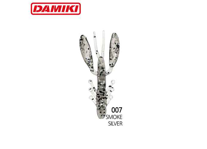 Damiki Air Craw 7.6CM (3 inch) Floating, 007 (Smoke Silver), 8buc/plic