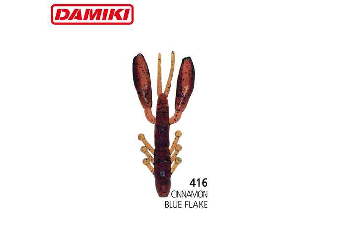 Damiki Air Craw 7.6CM (3 inch) Floating, 416 (Cinnamon Blue Flake, 8buc/plic