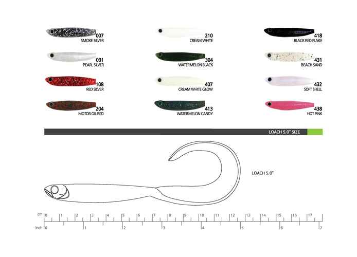 Damiki Loach 12.7CM (5 inch), 432 (Soft Shell), 8buc/plic