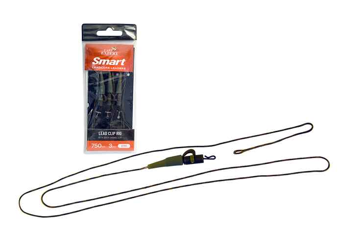 Carp Expert Leadcore Montura Cu Agrafa Rapida Verde 3 Buc