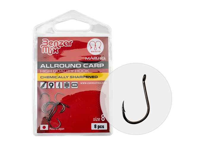 Carlige Benzar Allround Carp, No. 4, 6 buc/cut
