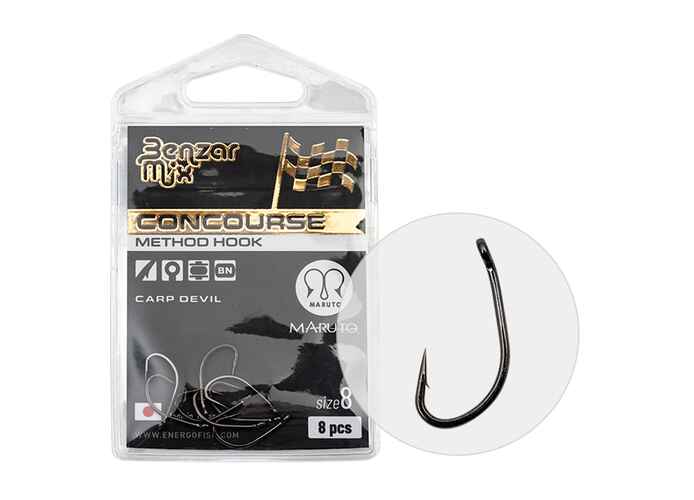 Carlige Benzar Concourse Method Carp Devil, No. 10, 8 buc/cu