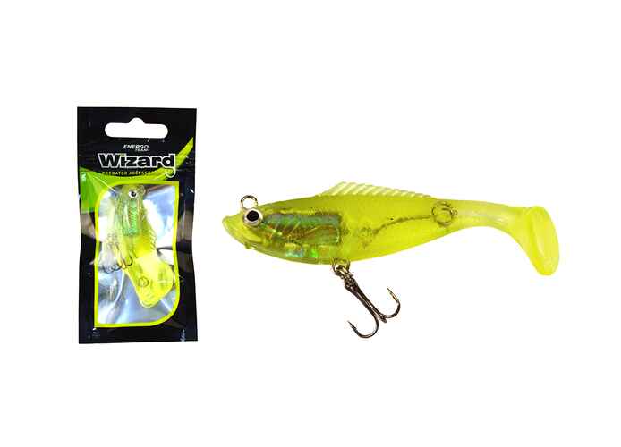 WIZARD SWIMBAIT PERCH 3 INCH  YELLOW-REDTIGER