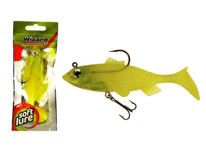 WIZARD SWIMBAIT PERCH 4 INCH  GREEN YELLOW
