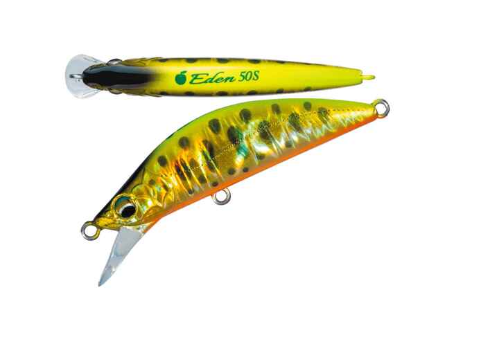 VOBLER MAJOR CRAFT FINETAIL EDEN 60H 6cm 7gr #013 Gold Chart Yamame