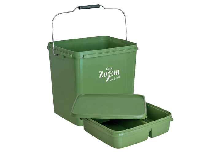 GALEATA CARP ZOOM BAIT BUCKET WHIT TRAY 15lt